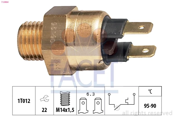 Sensor, temperatura del refrigerante (encendido el ventilador del radiador) BMW 3 (E21)