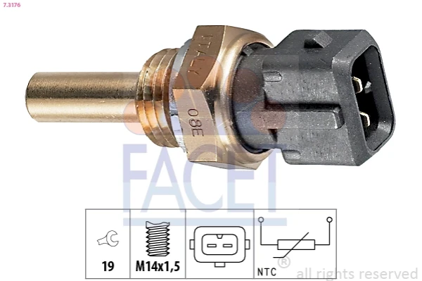 7.3176 Facet sensor de temperatura del refrigerante