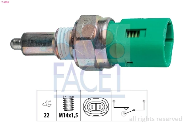 Interruptor, piloto de marcha atrás Renault 19 1 (D53)