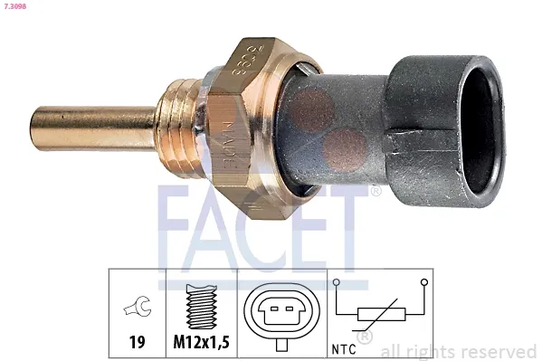 Sensor de temperatura 73098 Facet