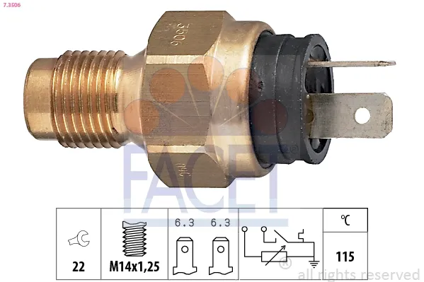 Sensor de temperatura 1920Y7 Peugeot/Citroen