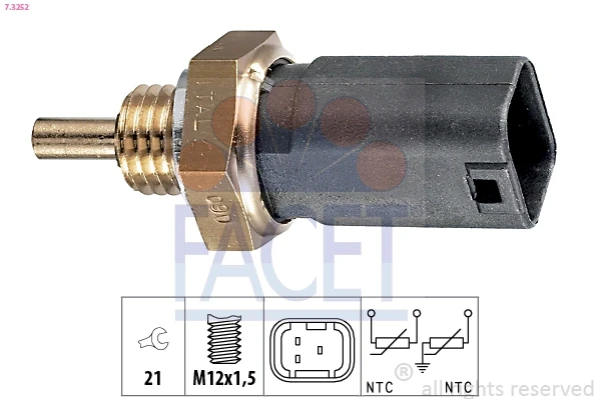 7.3252 Facet sensor de temperatura del refrigerante