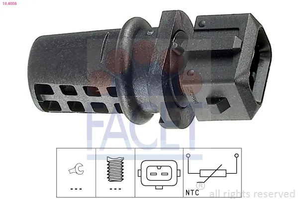 Sensor de temperatura del aire de admisión 104008 Facet