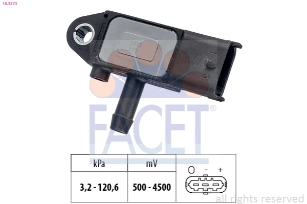 10.3273 Facet sensor de presion de escape