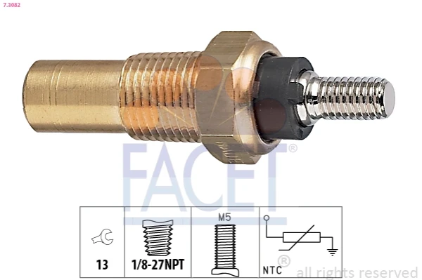 Sensor de temperatura del refrigerante Ford Sierra (BNC)