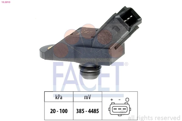 10.3010 Facet sensor de presion del colector de admision