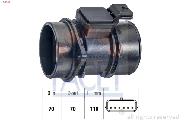 Sensor De Flujo De Aire/Medidor De Flujo (Flujo de Aire Masibo) Renault Modus (JP0)