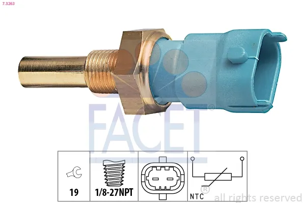 Sensor de temperatura 73263 Facet