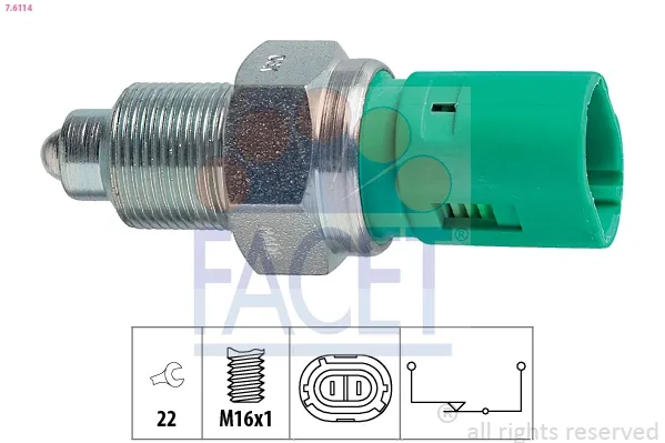 Sensor de marcha atrás 76114 Facet