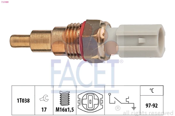 Sensor, temperatura del refrigerante (encendido el ventilador del radiador) Mazda 626 3 (GD)