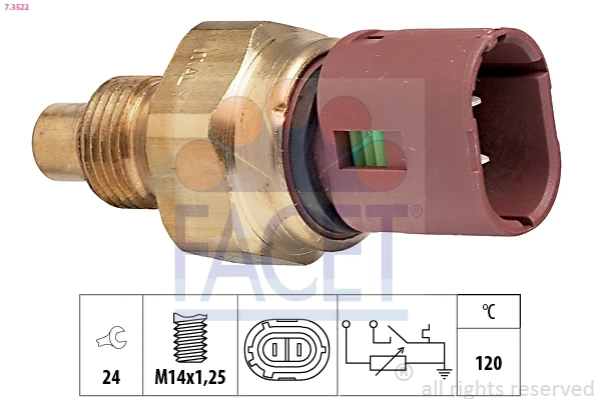Sensor de temperatura del refrigerante Renault 21 (S48)