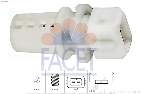 Sensor de temperatura del aire de admisión 104009 Facet