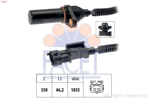 9.0571 Facet sensor de posición del cigüeñal