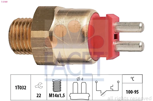 Sensor de temperatura del refrigerante на Mercedes E (S124)