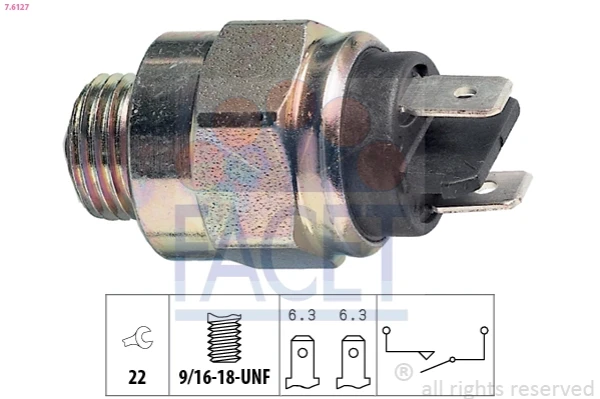 K04373814 Fiat/Alfa/Lancia interruptor, piloto de marcha atrás