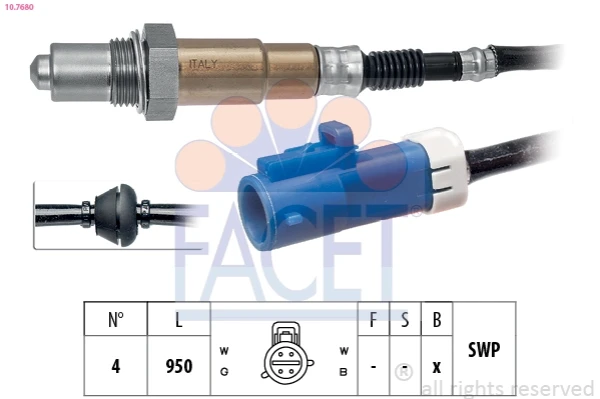 Sensores de oxigeno Ford Mondeo 3 (B4Y)