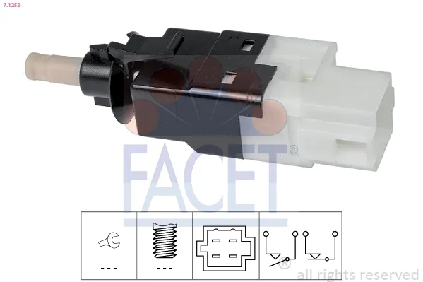 Interruptor de luz de freno 71252 Facet