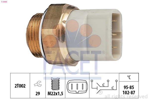 Sensor, temperatura del refrigerante (encendido el ventilador del radiador) Audi A6 C5 (4B2, 4B4)