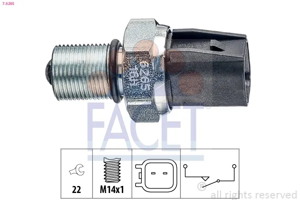 Sensor de marcha atrás U6A117640 Mazda
