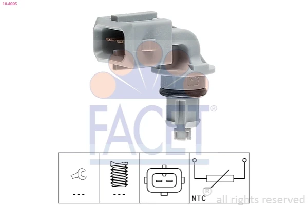 Sensor, temperatura del aire de admisión Renault Kangoo 2 (KW01)