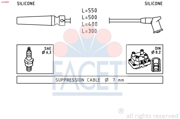 96497776 General Motors juego de cables de encendido
