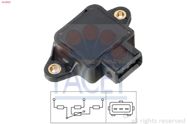 Sensor, posición mariposa Toyota Corolla (E11)