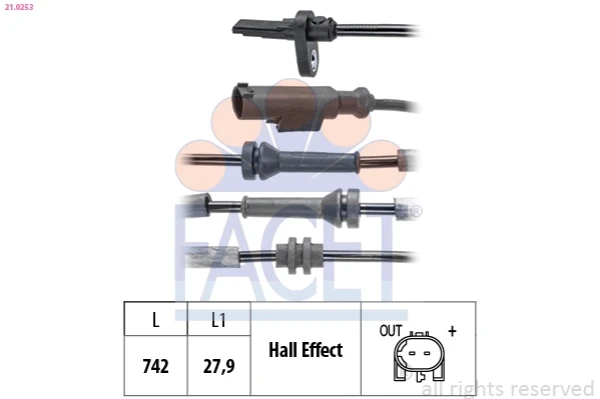 Sensor ABS trasero Fiat Tipo (356)