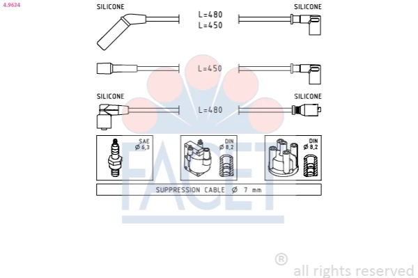 Juego de cables de bujías para Daewoo Matiz KLYA