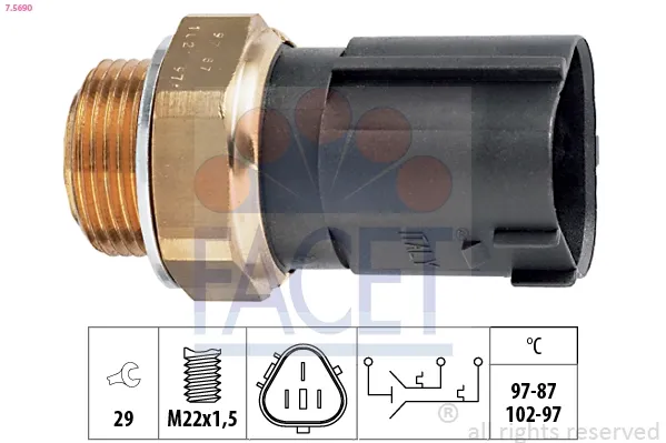 Sensor de temperatura 75690 Facet