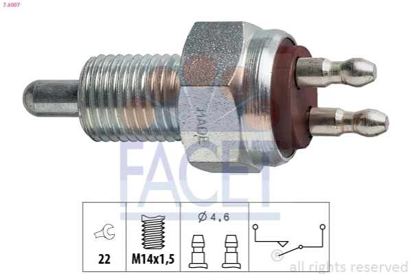Interruptor, piloto de marcha atrás Ford Sierra (GBC,GBG)
