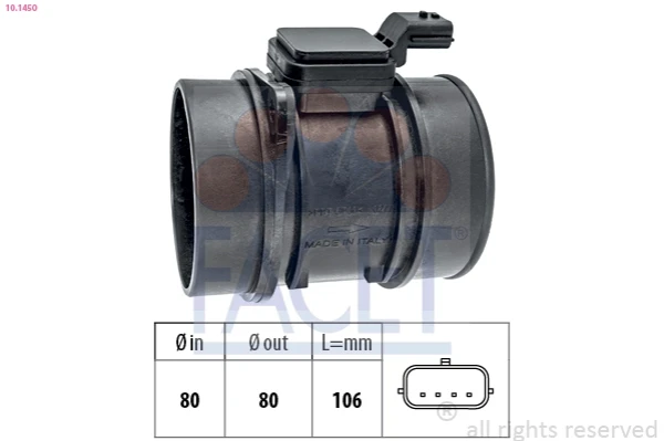 Sensor De Flujo De Aire/Medidor De Flujo (Flujo de Aire Masibo) Renault Megane 3 (DZ0, DZ1)