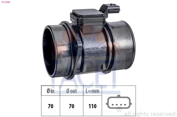 Sensor De Flujo De Aire/Medidor De Flujo (Flujo de Aire Masibo) Renault Clio 3 (BR01, CR01)