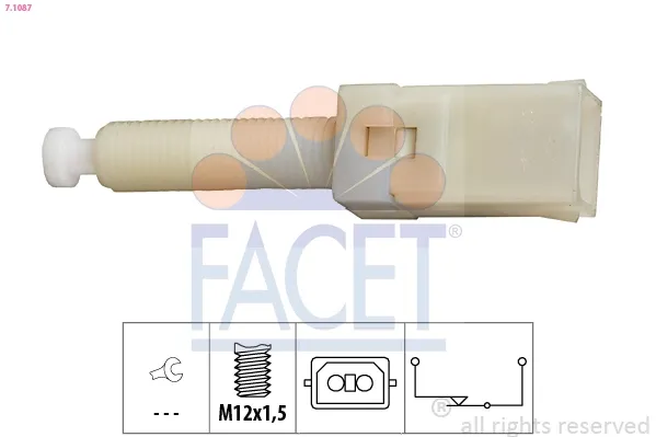 Interruptor de luz de freno 71087 Facet