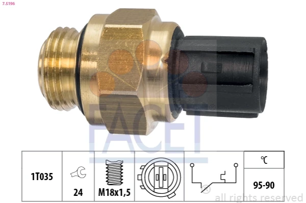 Sensor, temperatura del refrigerante (encendido el ventilador del radiador) Honda Civic 5 (EG)