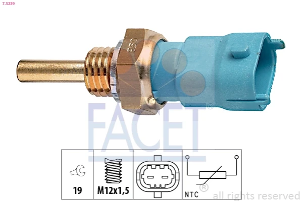 Sensor de temperatura del refrigerante Opel Meriva B 