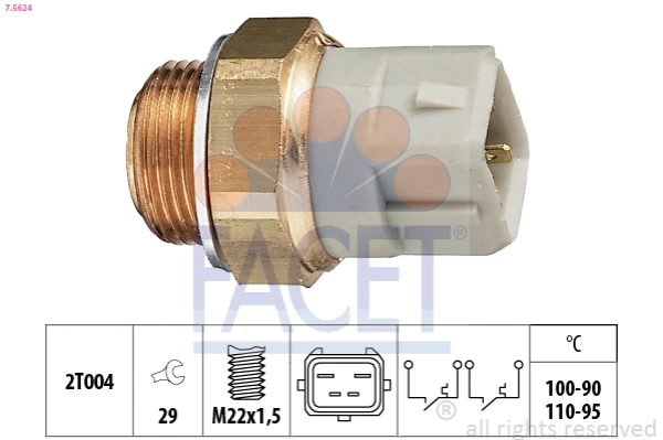 Sensor, temperatura del refrigerante (encendido el ventilador del radiador) Ford Transit (T)