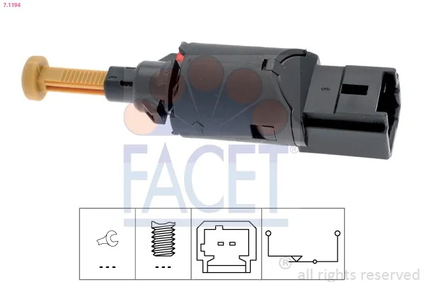 Interruptor de luz de freno 71194 Facet