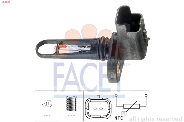 Sensor, temperatura del aire de admisión Citroen C3 Picasso monovolumen (SH) (2009 - 2025) precio, desde