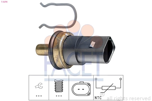 Sensor de temperatura del refrigerante 06A919501 VAG