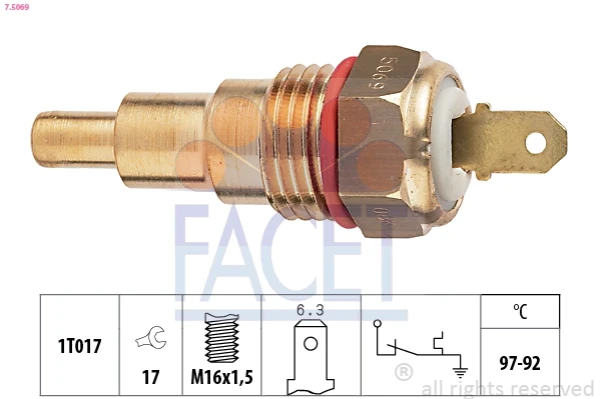 Sensor, temperatura del refrigerante (encendido el ventilador del radiador) Mazda 626 2 (GC)