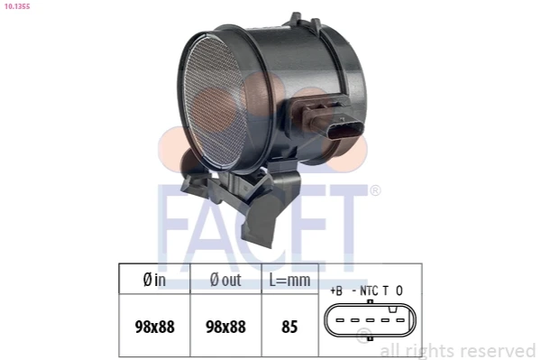 Sensor De Flujo De Aire/Medidor De Flujo (Flujo de Aire Masibo) Mercedes CLS (C219)