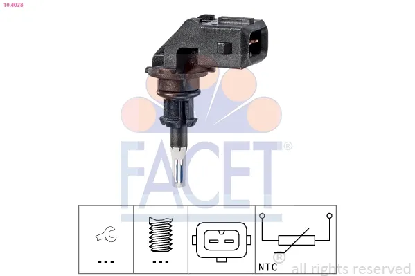 Sensor, temperatura del aire de admisión BMW 1 E81, E87