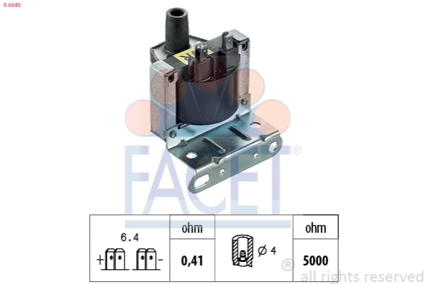Bobina de encendido Opel Kadett E (35, 36, 45, 46)
