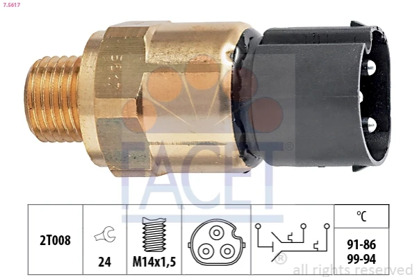 Sensor, temperatura del refrigerante (encendido el ventilador del radiador) BMW 3 (E46)