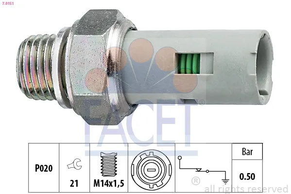 Sensor de presión de aceite 99517 Asam