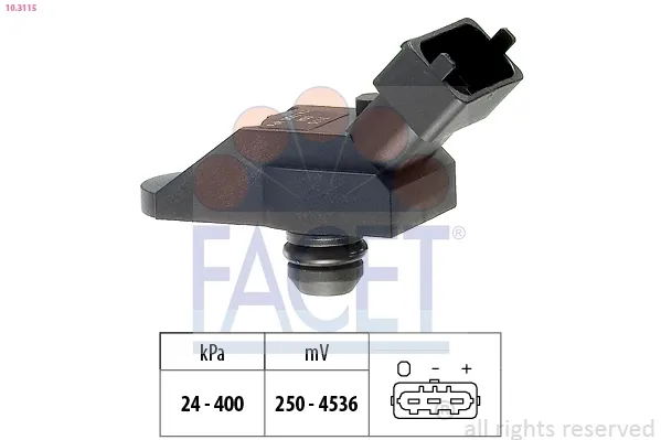 Sensor de presión del colector de admisión 103115 Facet