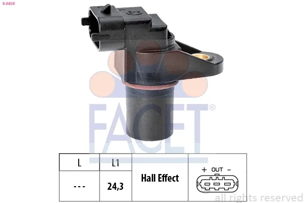 Sensor de árbol de levas 90459 Facet