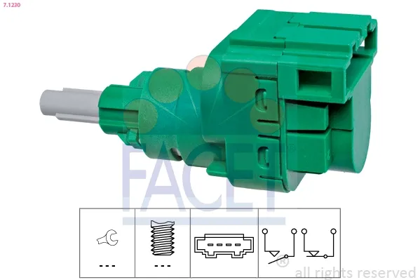 Interruptor de luz de freno 71230 Facet