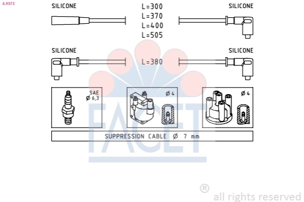 Juego de cables de bujías para Skoda Felicia 2 