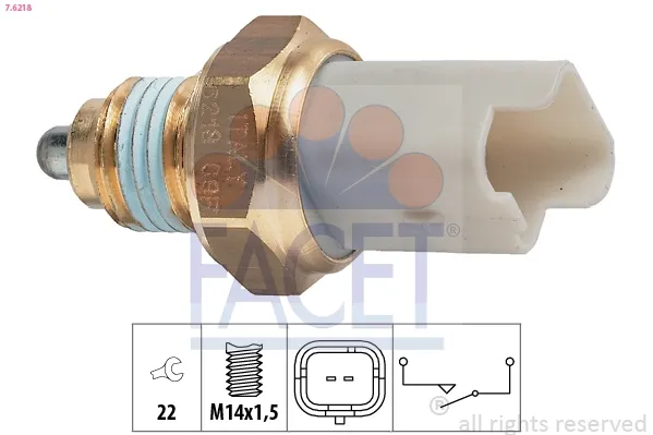 Sensor de marcha atrás 76218 Facet